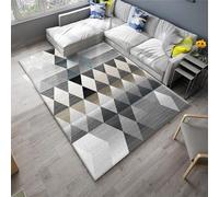 KRXSOBNV, Tapis Chic Abstrait de Décoration Maison Lavable Antidérapant Grand for Un Nettoyage Facile Conception Motif Géométrique for Salon ，Tapis(P 26,100 * 160)