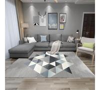 KRXSOBNV, Tapis Chic Abstrait de Décoration Maison Lavable Antidérapant Grand for Un Nettoyage Facile Conception Motif Géométrique for Salon ，Tapis(P 12,60 * 200)