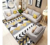 KRXSOBNV, Tapis de Sol Ultra Doux for Salon, Style Minimaliste Luxe léger et décoratif avec Support antidérapant Durable for la décoration Maison du ，Tapis(P 10,140 * 200)
