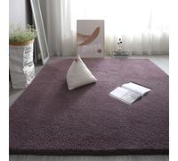 KRXSOBNV, Tapis Longs en Peluche lavables, à Poils, antidérapants, Confortables, de Sol, for Salon, Chambre Coucher ，Tapis(Gray Purple,200 * 400cm)
