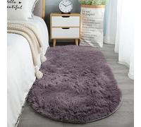 KRXSOBNV, Tapis Shaggy Moelleux à Poils épais Super Doux et Moderne, Ne perdant Pas de lumière, au Toucher Style Minimaliste Luxe for en Peluche Salon ，Tapis(Deep Purple,80 * 200cm)