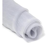 KRXSOBNV, Tissu de Robe en Voile de Tissu Organza for Housses de Chaise de Mariage, chemins de Table,Église Eugen.(Light Gray)