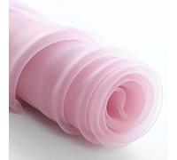 KRXSOBNV, Tissu de Robe en Voile de Tissu Organza for Robe de mariée, Mode, Artisanat, décorations,Église Eugen.(Dark Pink)