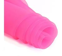 KRXSOBNV, Tissu de vêtement de Bricolage de Neige de Rouleau d'organza, Tissu d'organza Transparent Solide for la Robe de mariée, la Mode, l'artisanat,Église Eugen.(Dark Pink)