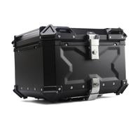 KRXSOBNV, Top Case de Moto 36/45/55/65/80/100L, Coffre de Moto en Aluminium, Coffre supérieur arrière, for Ranger Casque et Bagages, Double clé Contre Le vol,Support de Coffre de Moto