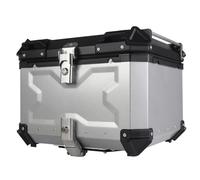 KRXSOBNV, Top Case de Moto, Coffre de Queue de Moto en Aluminium, Rangement de Visite avec Plaque de Base de Support for Bagages de Casque, Coffre supérieur de Moto, Coffre de Moto,Support de Coffre