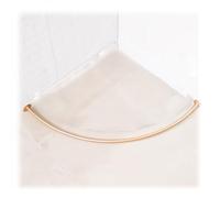KRXSOBNV, Tringle à Rideau en métal, Tringle à Rideau de Douche Murale, Magasin de vêtements, Salle d'essayage, vestiaire, Piste de Rideau ，Cabine d'essayage(Gold,100x100cm)