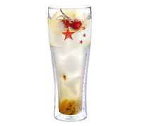 KRXSOBNV, Verre à bière personnalisé, ensemble de tasses à bière, verre simple double couche, ustensiles créatifs en verre, tasse à bière