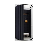 KRXSOBNV, Vestiaire Amovible en métal, Cabine d'essayage détachée avec Rideau d'ombrage, Magasin de vêtements, Dressing ，Cabine d'essayage(G,37.4in)