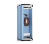 KRXSOBNV, Vestiaire Amovible en métal, Cabine d'essayage détachée avec Rideau d'ombrage, Magasin de vêtements, Dressing ，Cabine d'essayage(D,37.4in)