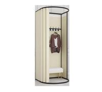KRXSOBNV, Vestiaire Amovible en métal, Cabine d'essayage détachée avec Rideau d'ombrage, Magasin de vêtements, Dressing ，Cabine d'essayage(H,39.3)