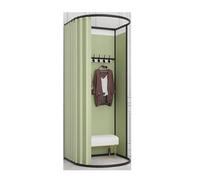 KRXSOBNV, Vestiaire Amovible en métal, Cabine d'essayage détachée avec Rideau d'ombrage, Magasin de vêtements, Dressing ，Cabine d'essayage(A,39.3)
