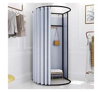 KRXSOBNV, Vestiaire, Armoire de Salle d'essayage de Magasin de vêtements, Tente d'intimité sur Pied, for centres commerciaux, magasins de vêtements ,Cabine d'essayage(Grey,85x80x200cm)