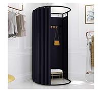 KRXSOBNV, Vestiaire, Armoire de Salle d'essayage de Magasin de vêtements, Tente d'intimité sur Pied, for centres commerciaux, magasins de vêtements ,Cabine d'essayage(Black,100x95x200cm)
