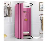 KRXSOBNV, Vestiaire, Armoire de Salle d'essayage de Magasin de vêtements, Tente d'intimité sur Pied, for centres commerciaux, magasins de vêtements ,Cabine d'essayage(Pink,85x80x200cm)
