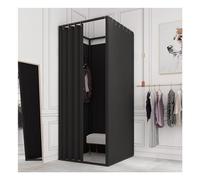 KRXSOBNV, Vestiaire autoportant, magasin de vêtements de cabine d'essayage, cloison d'écran de confidentialité à crochet en métal for salle d'essayage mobile debout for magasin de vêtements ,Cabine d'