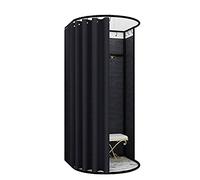 KRXSOBNV, Vestiaire, avec Un Grand Espace, Tente d'intimité, Magasin de vêtements, Cabine d'essayage, Dressing Portable, for marché de Nuit en Plein air ,Cabine d'essayage(Black,95x100x200cm)