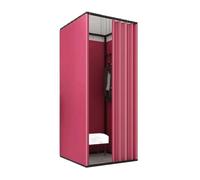 KRXSOBNV, Vestiaire carré en métal avec Rideau d'ombrage, Magasin de vêtements for vestiaire, Center Commercial, Dressing ,Cabine d'essayage(100x85x200cm,F)