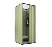 KRXSOBNV, Vestiaire carré en métal avec Rideau d'ombrage, Magasin de vêtements for vestiaire, Center Commercial, Dressing ,Cabine d'essayage(85x85x200cm,G)