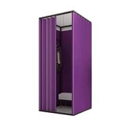KRXSOBNV, Vestiaire carré Mobile avec Rideau d'ombrage et branchement, Magasin de vêtements temporaire, Dressing en métal ，Cabine d'essayage(C,85X85X200CM)