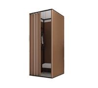 KRXSOBNV, Vestiaire carré Mobile avec Rideau d'ombrage et branchement, Magasin de vêtements temporaire, Dressing en métal ,Cabine d'essayage(K,100X100X200CM)