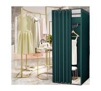 KRXSOBNV, Vestiaire Debout avec Rideaux d'ombrage, vestiaire Simple temporaire Portable for Magasin de vêtements, Centre Commercial et Bureau ,Cabine d'essayage(Dark Green,85x85x200cm)
