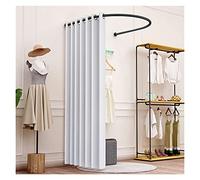 KRXSOBNV, Vestiaire, il Peut déplacer Le présentoir Portable, Tente de confidentialité, Magasin de vêtements, Salle d'essayage, Tige en Forme de U ,Cabine d'essayage(White,85x80cm)