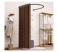 KRXSOBNV, Vestiaire, il Peut déplacer Le présentoir Portable, Tente de confidentialité, Magasin de vêtements, Salle d'essayage, Tige en Forme de U ,Cabine d'essayage(Brown,85x80cm)