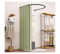 KRXSOBNV, Vestiaire, il Peut déplacer Le présentoir Portable, Tente de confidentialité, Magasin de vêtements, Salle d'essayage, Tige en Forme de U ,Cabine d'essayage(Green,85x80cm)