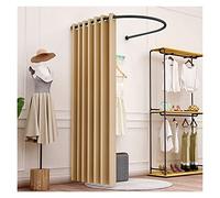 KRXSOBNV, Vestiaire, il Peut déplacer Le présentoir Portable, Tente de confidentialité, Magasin de vêtements, Salle d'essayage, Tige en Forme de U ,Cabine d'essayage(Yellow,100x95cm)
