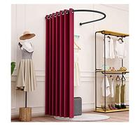 KRXSOBNV, Vestiaire, il Peut déplacer Le présentoir Portable, Tente de confidentialité, Magasin de vêtements, Salle d'essayage, Tige en Forme de U ,Cabine d'essayage(Red,100x95cm)