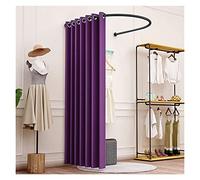 KRXSOBNV, Vestiaire, il Peut déplacer Le présentoir Portable, Tente de confidentialité, Magasin de vêtements, Salle d'essayage, Tige en Forme de U ,Cabine d'essayage(Purple,100x95cm)