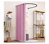 KRXSOBNV, Vestiaire, il Peut déplacer Le présentoir Portable, Tente de confidentialité, Magasin de vêtements, Salle d'essayage, Tige en Forme de U ,Cabine d'essayage(Pink,100x95cm)