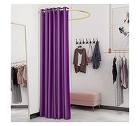 KRXSOBNV, Vestiaire, Magasin de vêtements, Salle d'essayage, Tente d'intimité, vestiaire Portable, présentoir à Tige en Forme de U ,Cabine d'essayage(Purple,100x100cm)