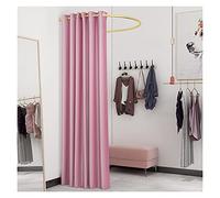 KRXSOBNV, Vestiaire, Magasin de vêtements, Salle d'essayage, Tente d'intimité, vestiaire Portable, présentoir à Tige en Forme de U ,Cabine d'essayage(Pink,90x90cm)