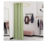 KRXSOBNV, Vestiaire, Magasin de vêtements, Salle d'essayage, Tente d'intimité, vestiaire Portable, présentoir à Tige en Forme de U ,Cabine d'essayage(Green,90x90cm)