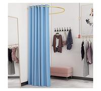KRXSOBNV, Vestiaire, Magasin de vêtements, Salle d'essayage, Tente d'intimité, vestiaire Portable, présentoir à Tige en Forme de U ,Cabine d'essayage(Blue,80x80cm)