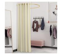 KRXSOBNV, Vestiaire, Magasin de vêtements, Salle d'essayage, Tente d'intimité, vestiaire Portable, présentoir à Tige en Forme de U ,Cabine d'essayage(Beige,80x80cm)