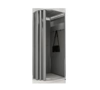 KRXSOBNV, Vestiaire Pliable, Magasin de vêtements temporaire, Salle d'essayage avec Rideau d'ombrage, vestiaire en métal, Dressing Portable ,Cabine d'essayage(E)