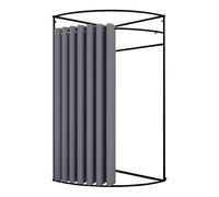 KRXSOBNV, Vestiaire Portable avec Rideau d'ombrage, vestiaire à Cadre métallique, Magasin de vêtements temporaires, vestiaire ,Cabine d'essayage(C,80x80x200cm)
