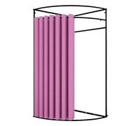 KRXSOBNV, Vestiaire Portable avec Rideau d'ombrage, vestiaire à Cadre métallique, Magasin de vêtements temporaires, vestiaire ，Cabine d'essayage(B,80x80x200cm)