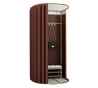 KRXSOBNV, Vestiaire, Tente D'intimité De Vestiaire Temporaire Au Sol De Salle D'essayage De Magasin De Vêtements, for Le Bureau De Centre Commercial ,Cabine d'essayage(Brown,100x95x200)