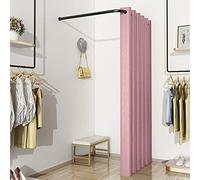 KRXSOBNV, Vestiaire, Tente d'intimité extérieure, vestiaire Mobile Simple, Magasin de vêtements, Salle d'essayage ,Cabine d'essayage(Pink)