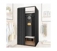 KRXSOBNV, Vestiaire utilisé dans Le Centre Commercial et Le Bureau, Dressing for Plus d'intimité et séparateur de pièce, Magasin de vêtements carré indépendant ，Cabine d'essayage(#3,100x100x200cm)
