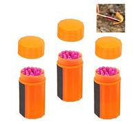 KRY Allumettes de survie résistantes à l'eau et au vent avec tête extra large, idéal pour le plein air, camping, randonnée, 3 Buckets Pack