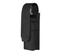 KRYDEX GEAR Étui Tactique pour Lampe de Poche, Réglable pour Pochette de Lampe de Poche Molle Pochette pour Flashlight Multifonction pour Gilet/Ceinture (Noir)
