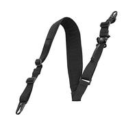 KRYDEX Imbracatura tattica à 1 point/2 points, rembourrée, avec crochets en métal, pour fusil, softair, carabine, noir