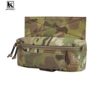 KRYDEX - Mini pochette tactique pendante, transport Abdominal, Kit banane pour usage général, sac à outils de rangement pour porte-plaques Ranger Green