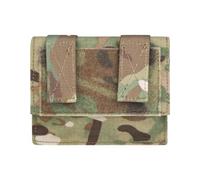 KRYDEX Pochette pour casque tactique avec lampe de poche élastique Chemlight Support de batterie pour casques OPS Fast BJ PJ MH Type (Multi Camo)
