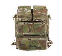 KRYDEX Sac à dos tactique modulaire zippé pour gilet JPC2.0 CPC AVS Zipper Molle panneau arrière
